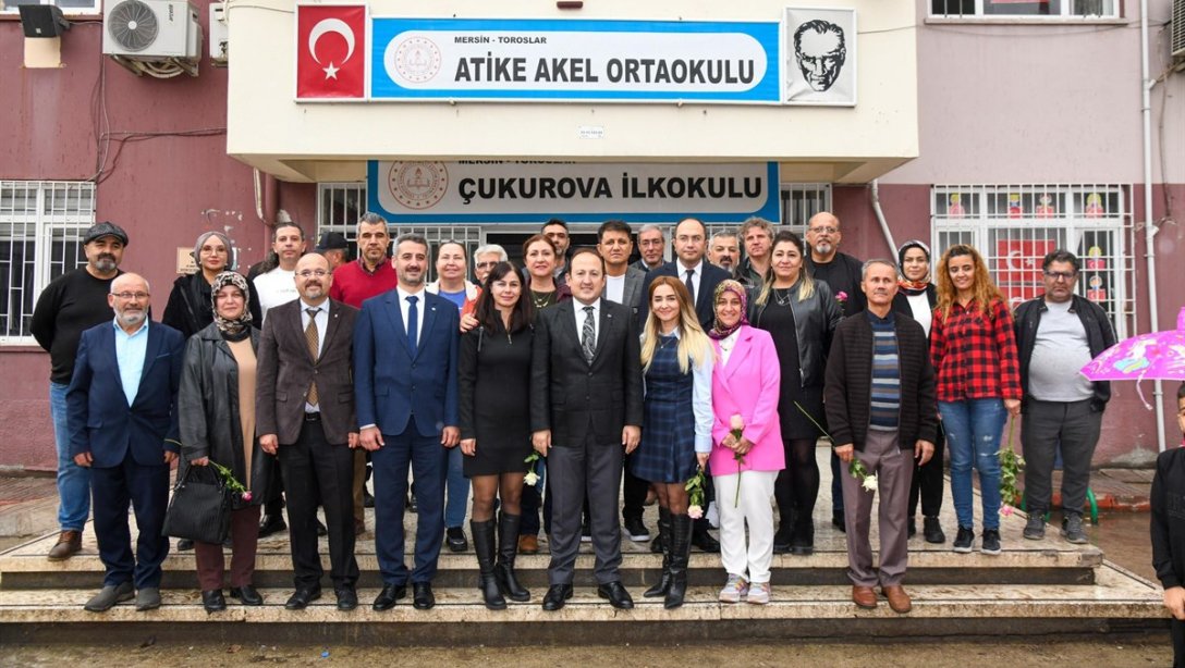 Mersin Valimiz Sayın Ali Hamza Pehlivan, Atike Akel Ortaokulu'nu Ziyaret Ederek Öğretmenlerimizin Öğretmenler Gününü Kutladı